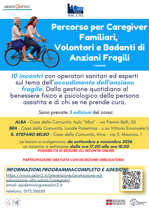 Percorso per caregiver familiari - ASL CN2